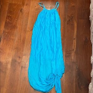 Made in Italy, blue flowing dress